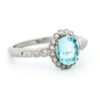 Aquamarine Diamond 18k Cluster Ring 1714-4387 - Image 5