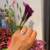 Topaz Diamond 14k Oval-Shape Ring 10987-6868 - Image 8