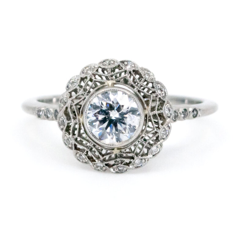 Diamond Platinum Engagement Ring 10265-2268 Image1