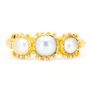 Pearl 14k Trilogy Ring 10608-6677 Image1