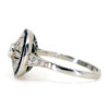 Diamond Sapphire Platinum Cluster Ring 10876-5008 Image3