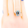 Topaz Diamond 14k Oval-Shape Ring 10987-6868 Image2