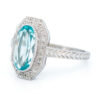 Topaz Diamond 14k Oval-Shape Ring 10987-6868 Image4
