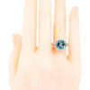 Topaz Diamond 14k Cushion-Cut Ring 10995-0169 Image5