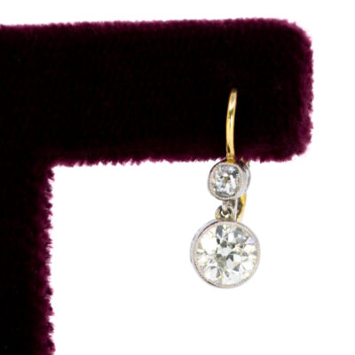 Diamond Platinum 18k Pendant Earrings 11517-2302 Image2