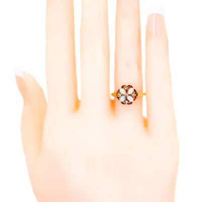 Opal Diamond 14k Antique Ring 11541-7069 Image2