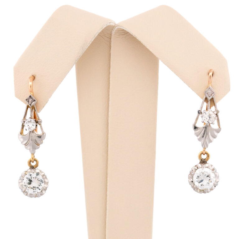 Diamond 18k Platinum Pendant Earrings 11713-1922 Image2