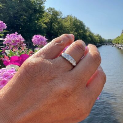 Diamond Platinum Row Ring 11719-1973 Image2