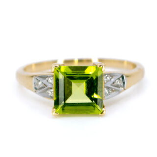 Diamond Peridot 14k Ring 11828-0206 Image1