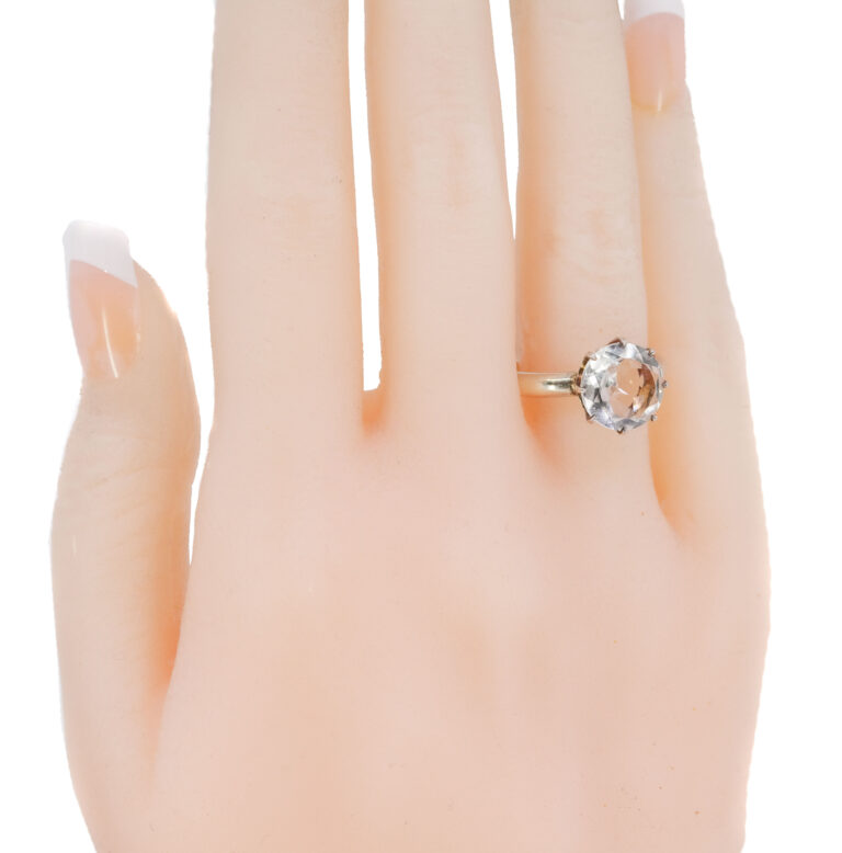 Quartz Silver Solitaire Ring 12625-8000 Image3