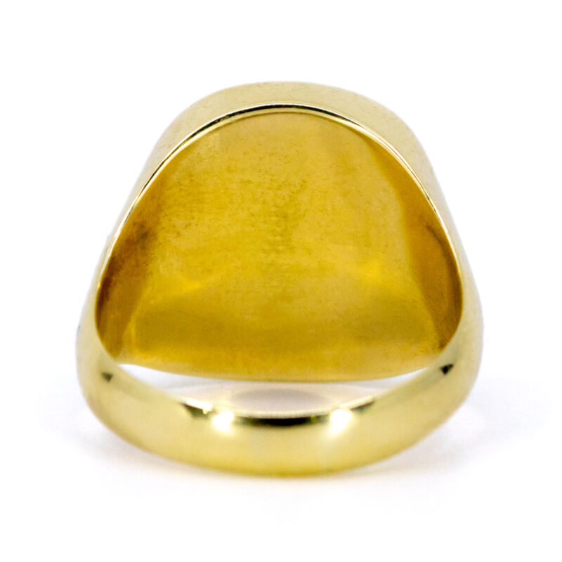 Anillo de sello de ágata de 14 quilates 12742-8015 Imagen 4