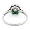 Diamond Emerald Platinum Halo Ring 12767-5039 - Image 6