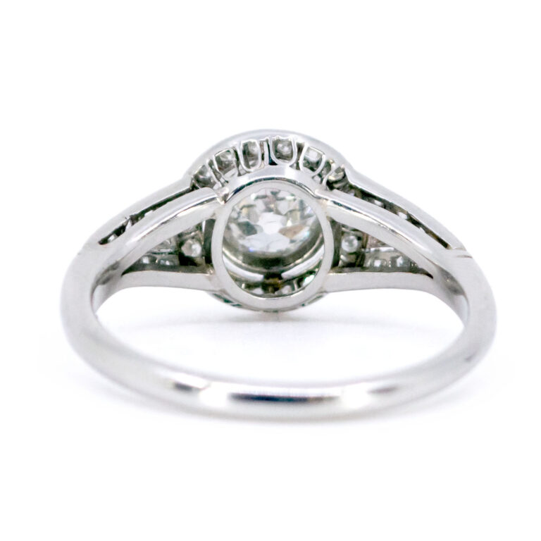 Diamond Platinum Halo Ring 12837-5048 Image4