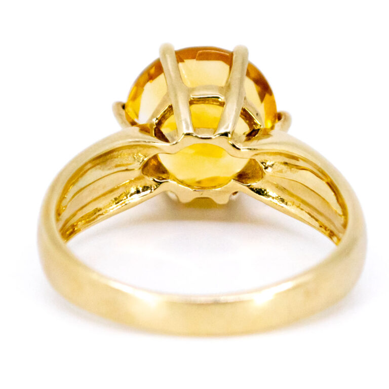 Citrine 9k Solitaire Ring 12872-8049 Image4