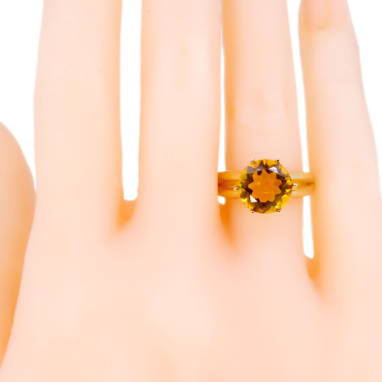 Citrine 9k Solitaire Ring 12872-8049 - Image 6