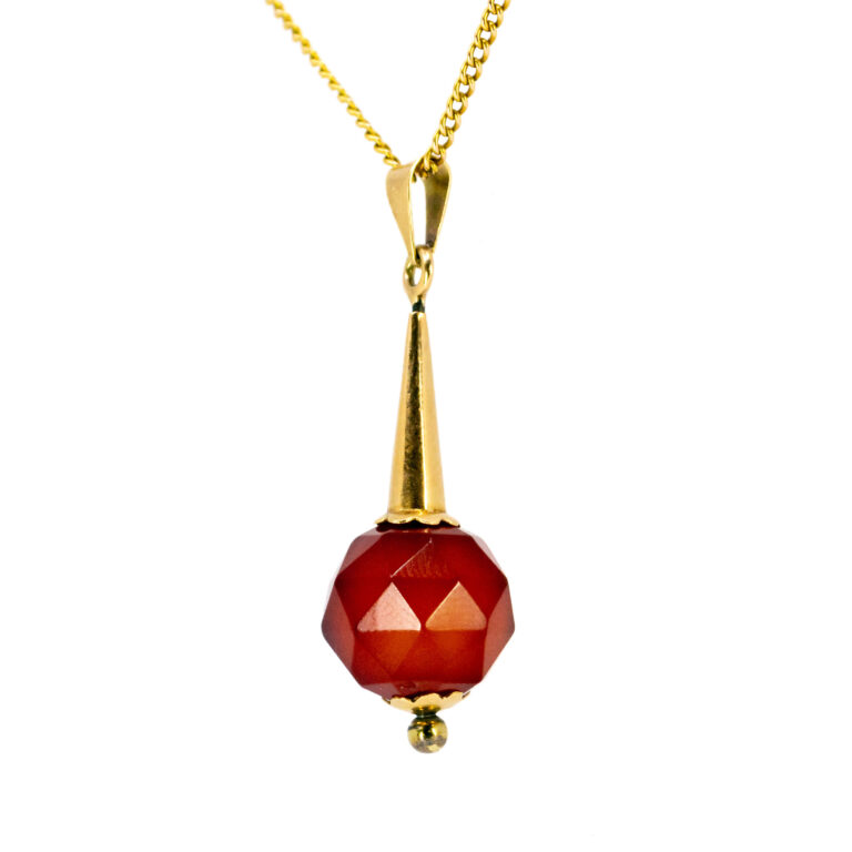 Carnelian 14k Drop Pendant 12912-8069 Image2