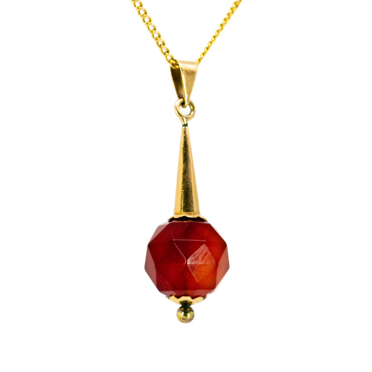 Carnelian 14k Drop Pendant 12912-8069 Image3