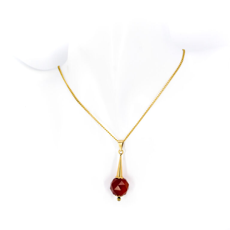 Carnelian 14k Drop Pendant 12912-8069 Image4