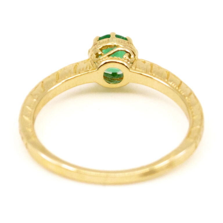 Emerald 14k Solitaire Ring 12960-8084 Image4