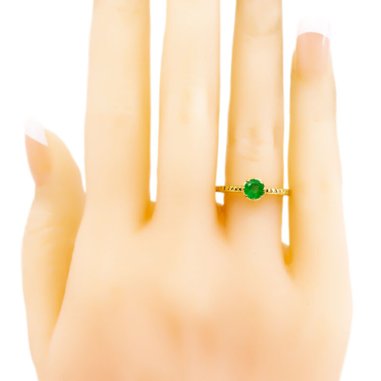 Emerald 14k Solitaire Ring 12960-8084 Image5