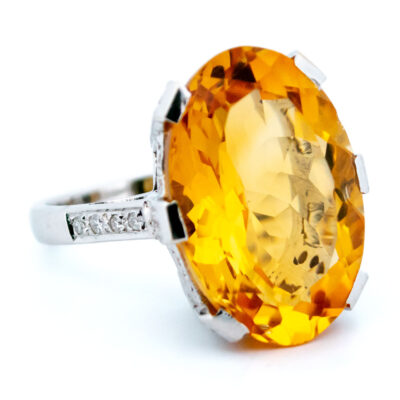 Citrine Diamond 14k Cocktail Ring 13296-8128 Image2