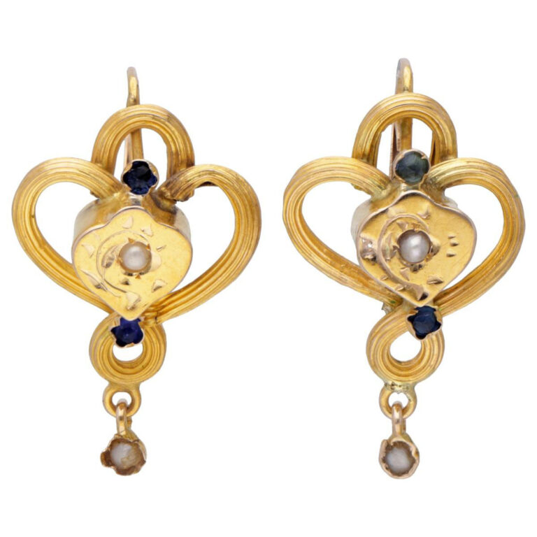 Paste Pearl 14k Pendant Earrings 13579-8188 Image1