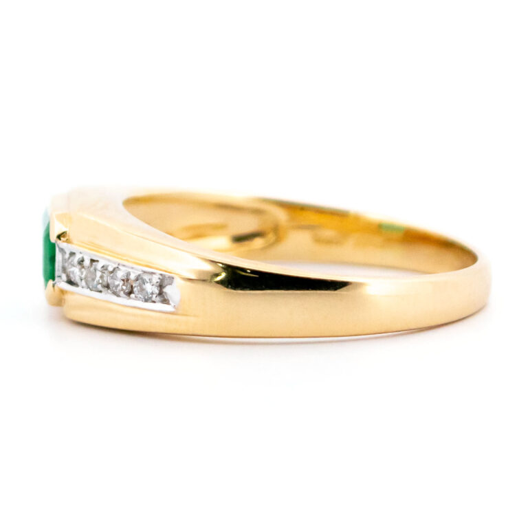 Diamond Emerald 14k East-West Ring 13767-0245 Image5