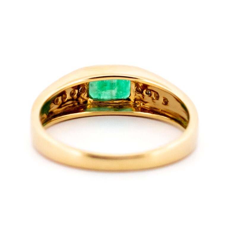 Diamond Emerald 14k East-West Ring 13767-0245 - Image 6