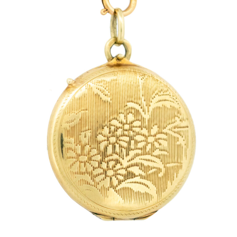 14k Memorial Hair Locket 13829-8228 Image1