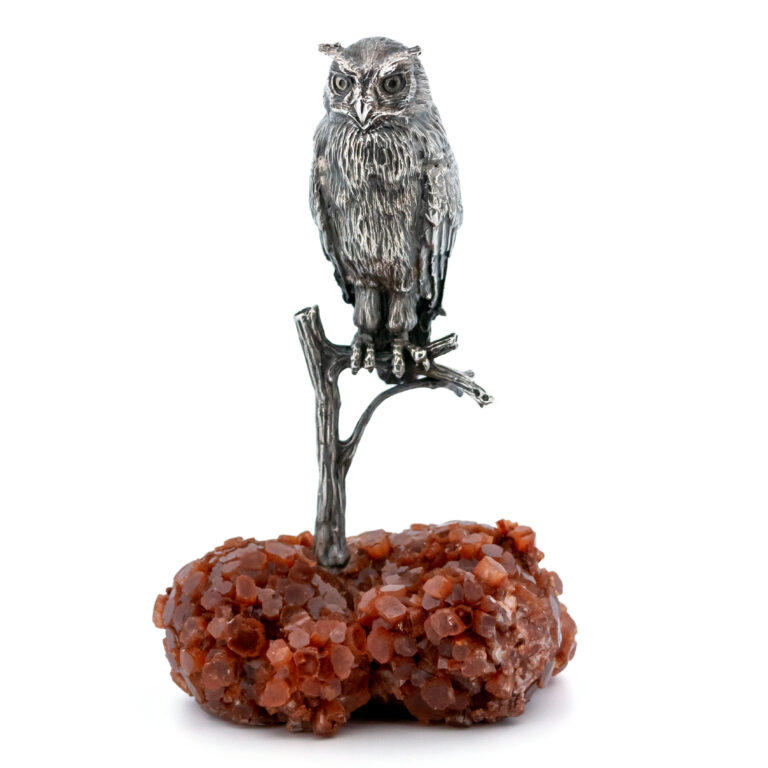 Quartz Silver Owl Miniature 13868-2971 Image1