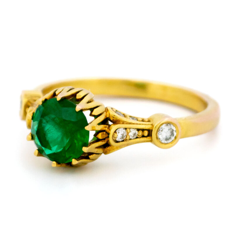 Smaragd diamanten 9k solitaire ring 14518-8352 14518-8352 Image3