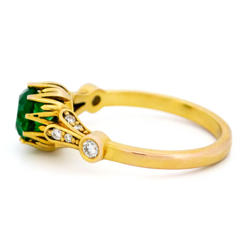 Smaragd diamanten 9k solitaire ring 14518-8352 14518-8352 Image4