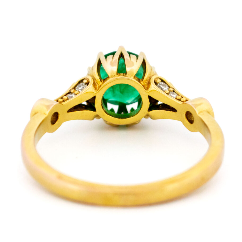 Emerald Diamond 9k Solitaire Ring 14518-8352 14518-8352 Image5