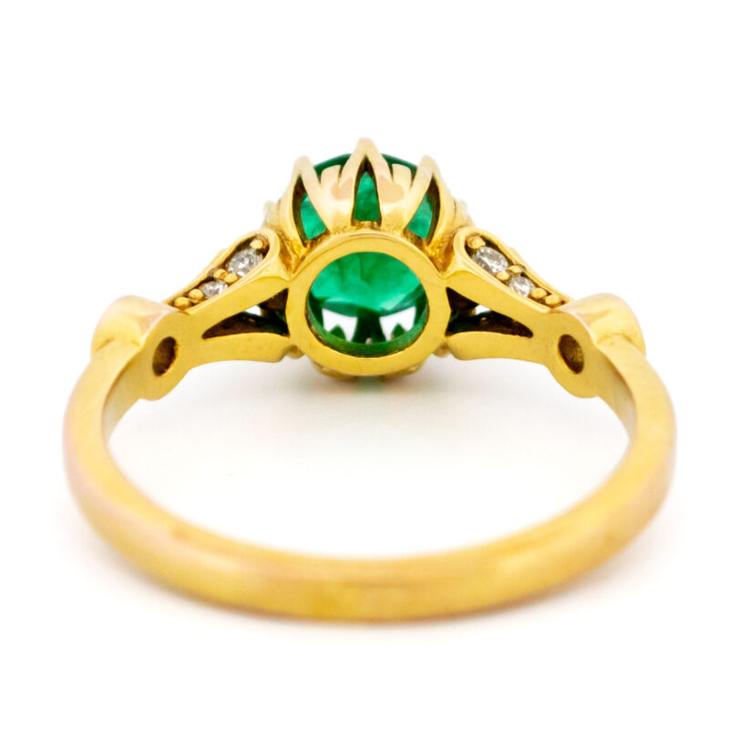 Smaragd diamanten 9k solitaire ring 14518-8352 14518-8352 Image5