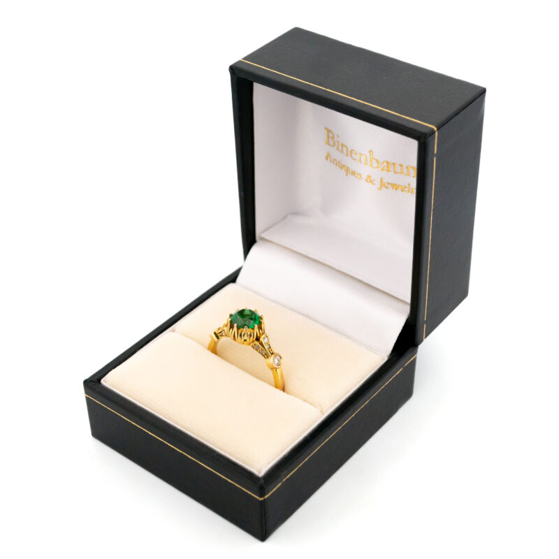 Smaragd Diamant 9k Solitaire Ring 14518-8352 14518-8352 - Afbeelding 6