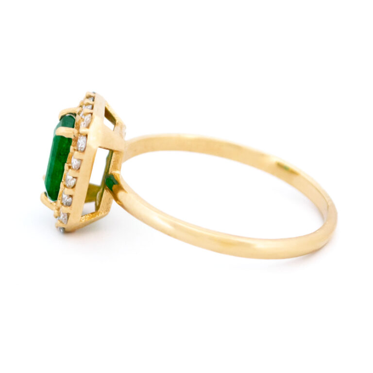 Emerald Diamond 14k Cluster Ring 14971-8444 Image5