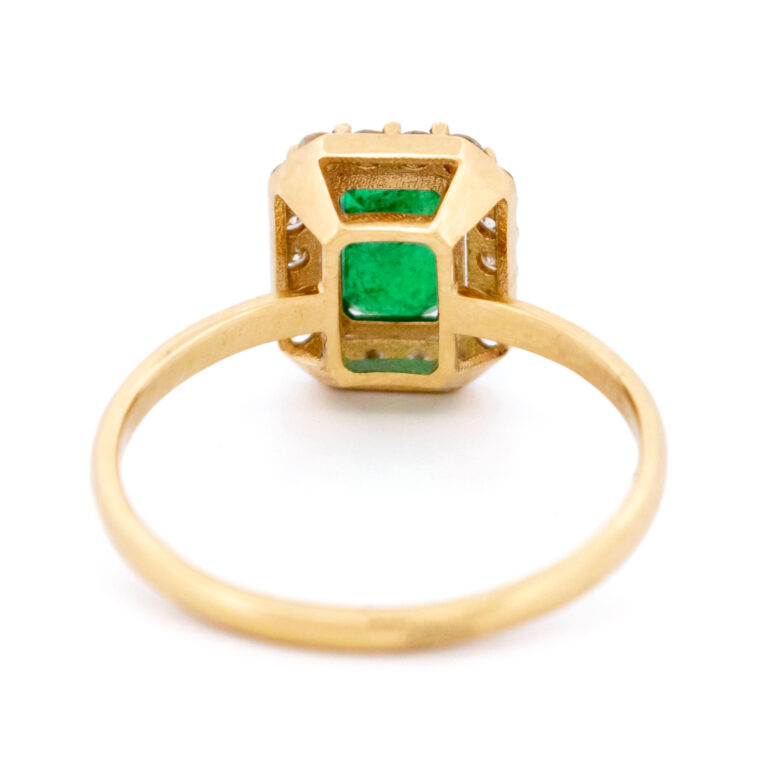 Emerald Diamond 14k Cluster Ring 14971-8444 - Image 6