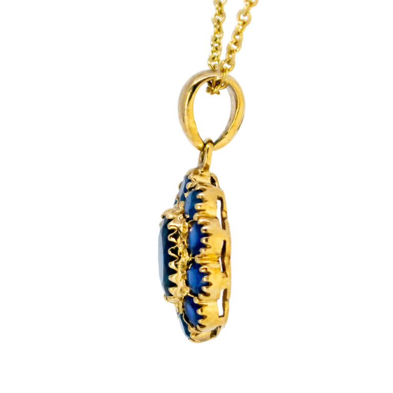 Sapphire 14k Cluster Pendant 15183-8533 Image3