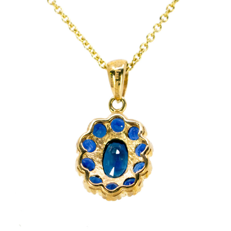 Sapphire 14k Cluster Pendant 15183-8533 Image5