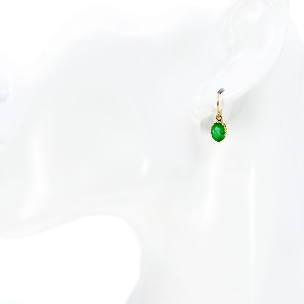 Emerald 14k Pendant Earrings 15186-8536 Image4