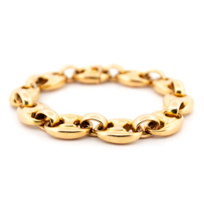 18k Coffee Bean Link Bracelet 15227-8540 Image1