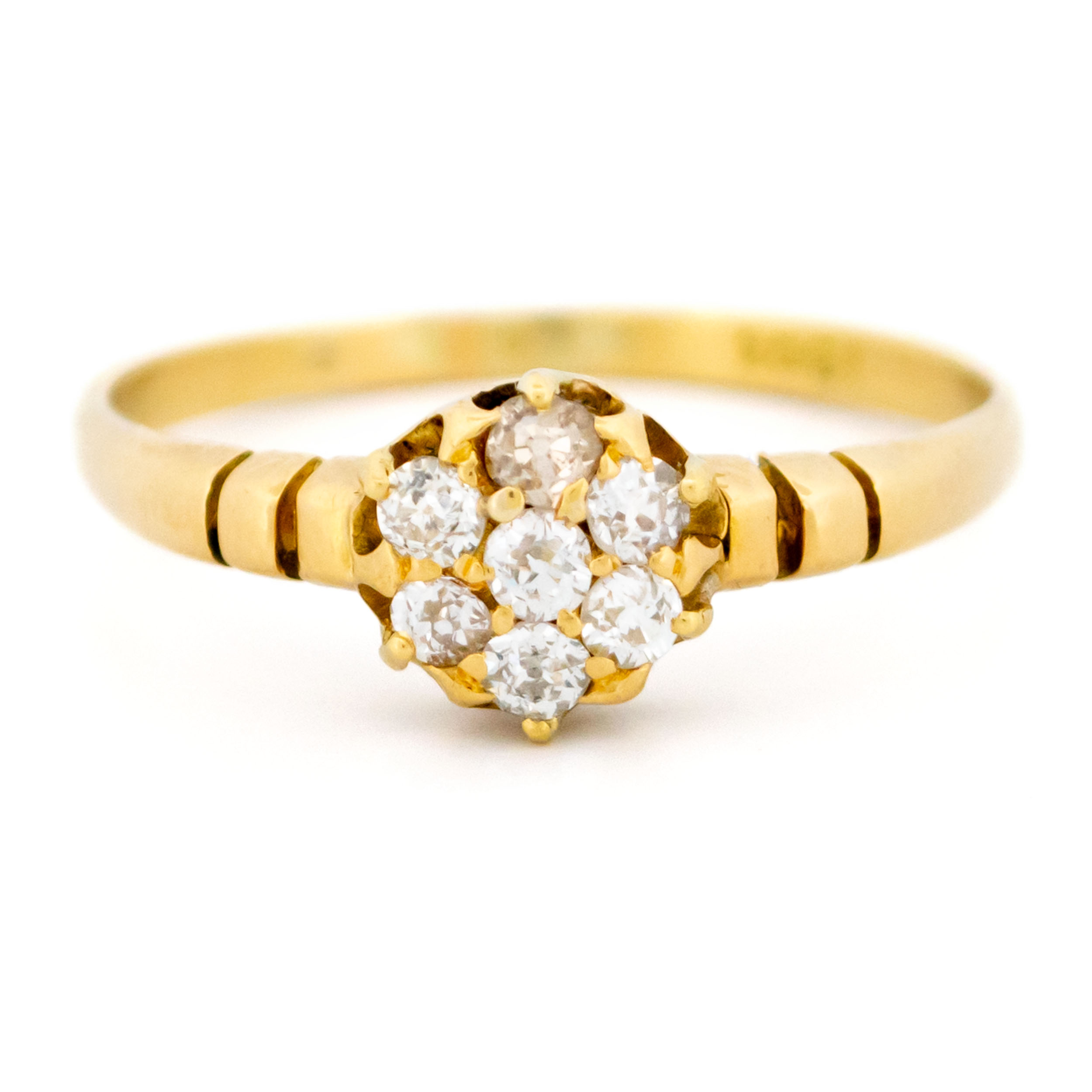 Victorian cluster clearance ring