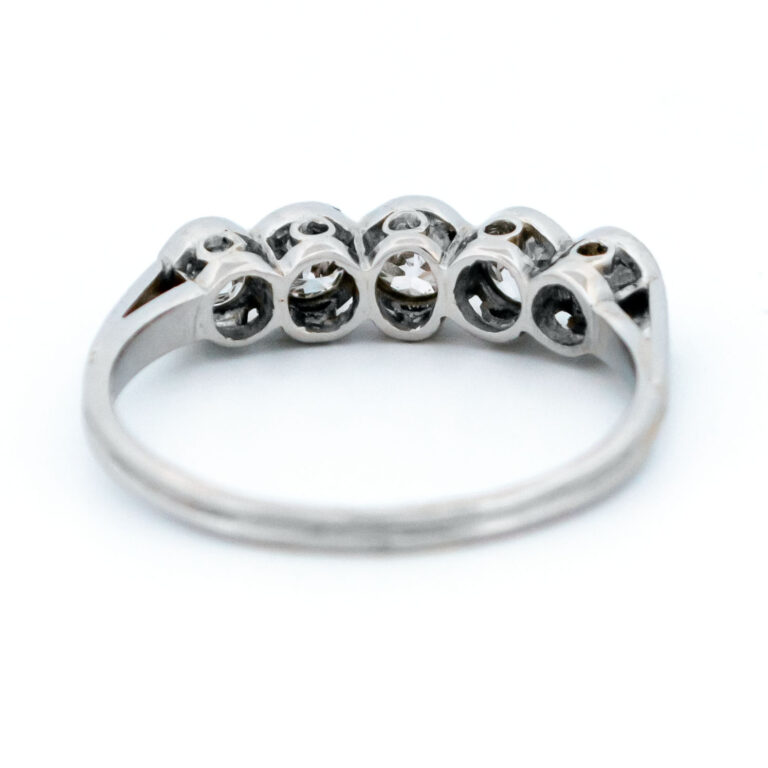 Diamond Platinum Row Ring 385-0458 - Image 6