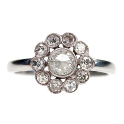 Diamond Platinum Cluster Ring 4985-4693 Image1