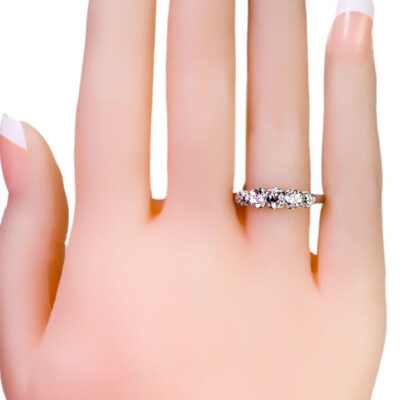 Diamond Platinum Row Ring 51-0664 Image2