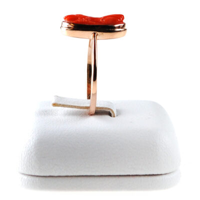 Coral 14k Cameo Ring 5602-0599 Image2