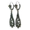 Marcasite (Pyrite) Silver Drop Earrings 6157-0004 Image2
