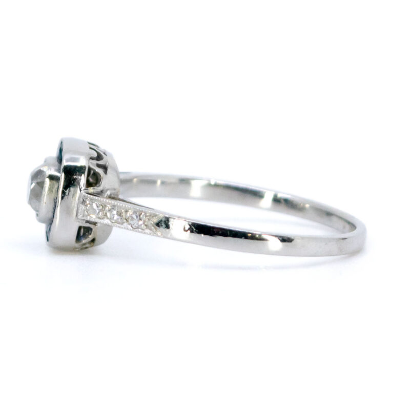 Diamond Sapphire Platinum Target Ring 6866-4862 Image3