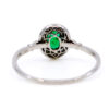 Emerald Diamond Platinum Halo Ring 7518-4916 Image4
