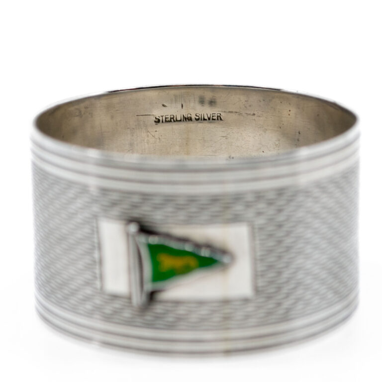 Enamel Silver Engine Turned Napkin Ring 8181-2569 Image2